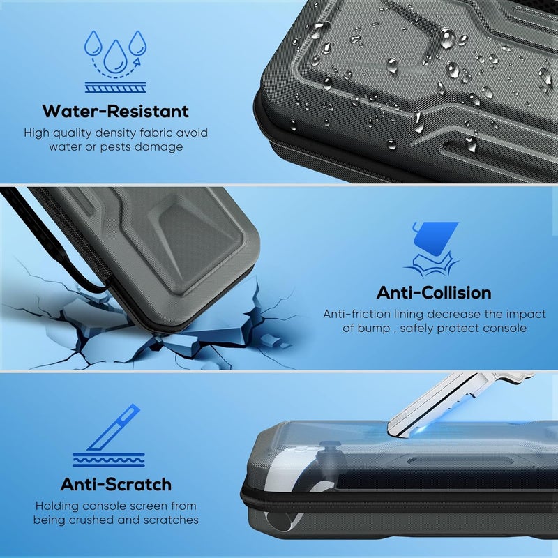 FYOUNG 3 in 1 Accessories Bundle for Playstation Portal, Carrying Case & Hard PC Clear Cover with Tempered Glass Screen Protector, Protective Case & Hard Shell Travel Handbag for PS5 Portal - Image 4